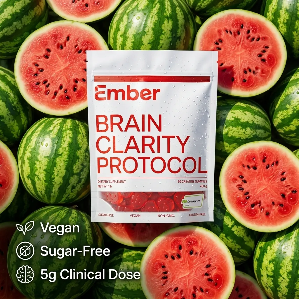 Vegan, sugar-free, 5g clinical dose creatine