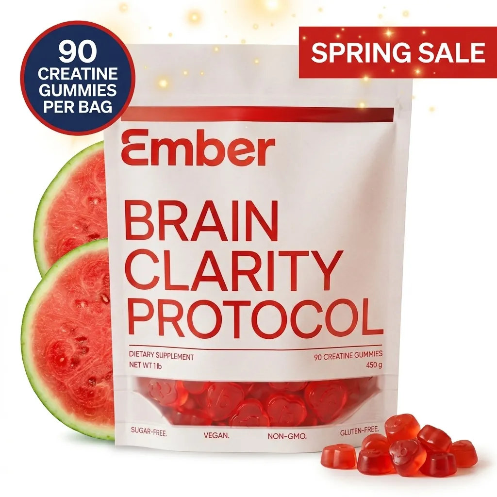 Ember Brain Clarity Protocol — 90 creatine gummies per bag